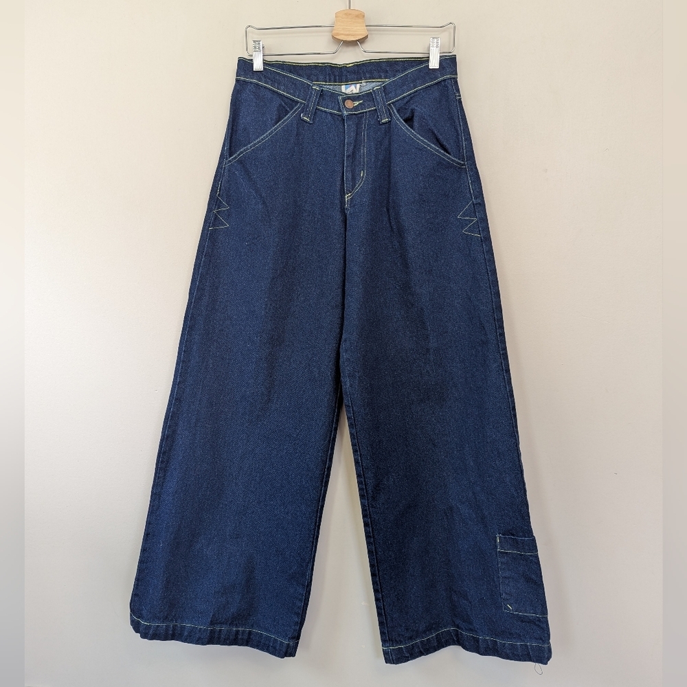 Vintage 90s Y2K‎ Raver Skater Wide Leg Baggy Jeans Pipes